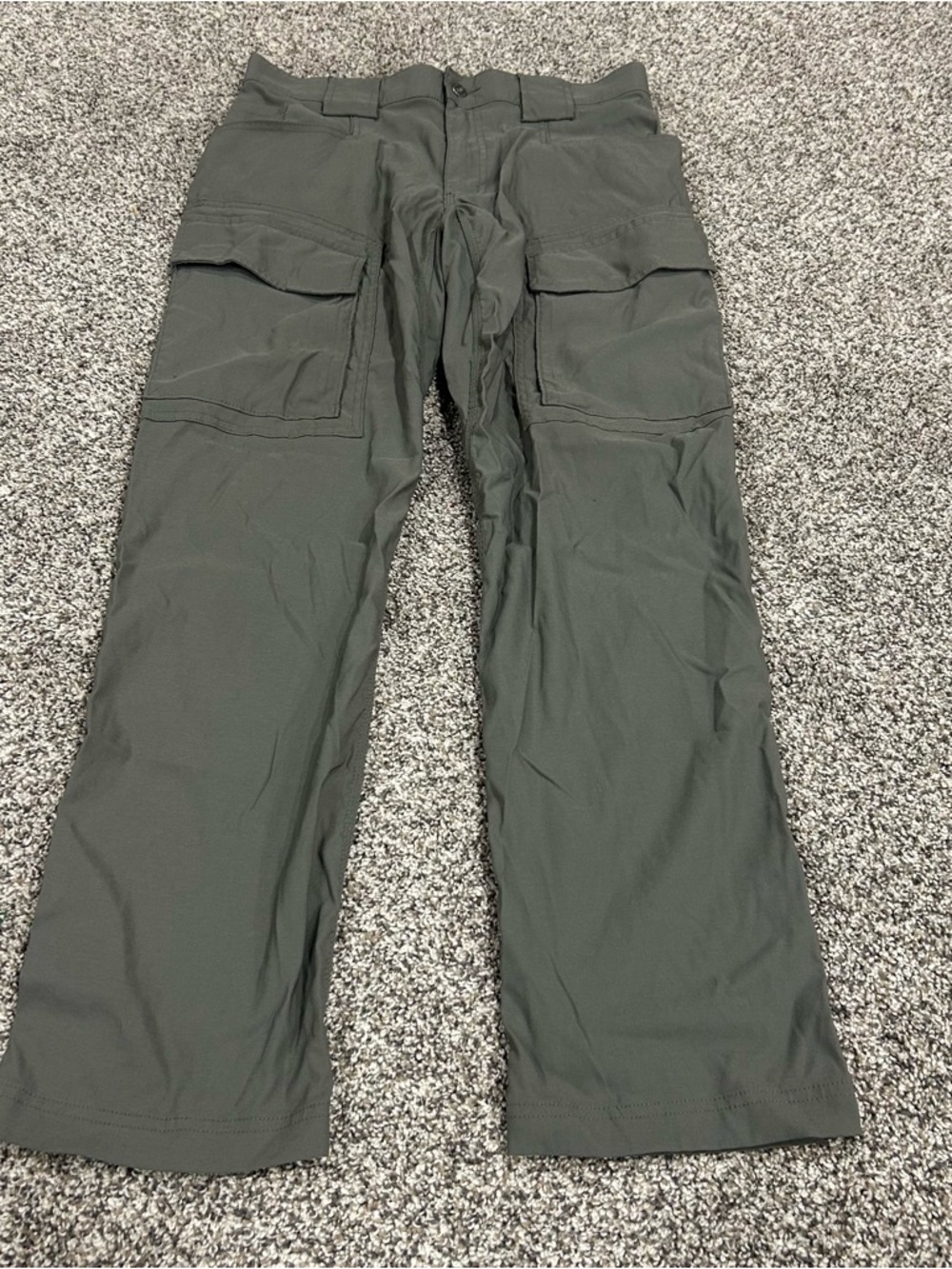 Duluth Trading Co Pants Men's 32x32 Gray Flex Dry On The Fly Slim Fit Cargo